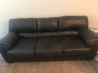 Practically new sofa, recliner chair and table and 4 chairs