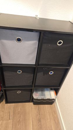 6 cube organizer with 5 cubes included