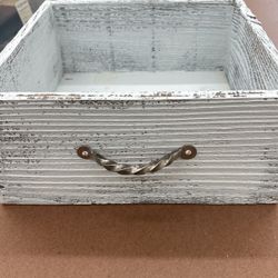 decor box, fence board box, 13” x 13” x 6”