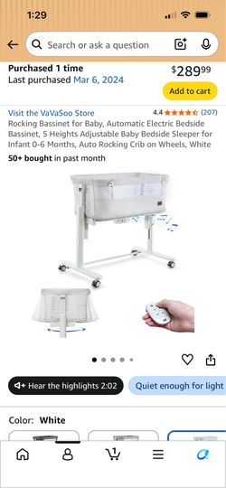VaVaSoo Bassinet *does not rock