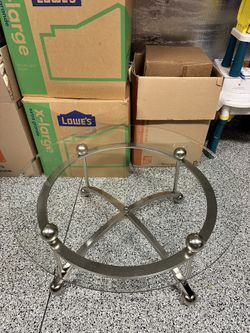 Circle Glass Coffee Table 