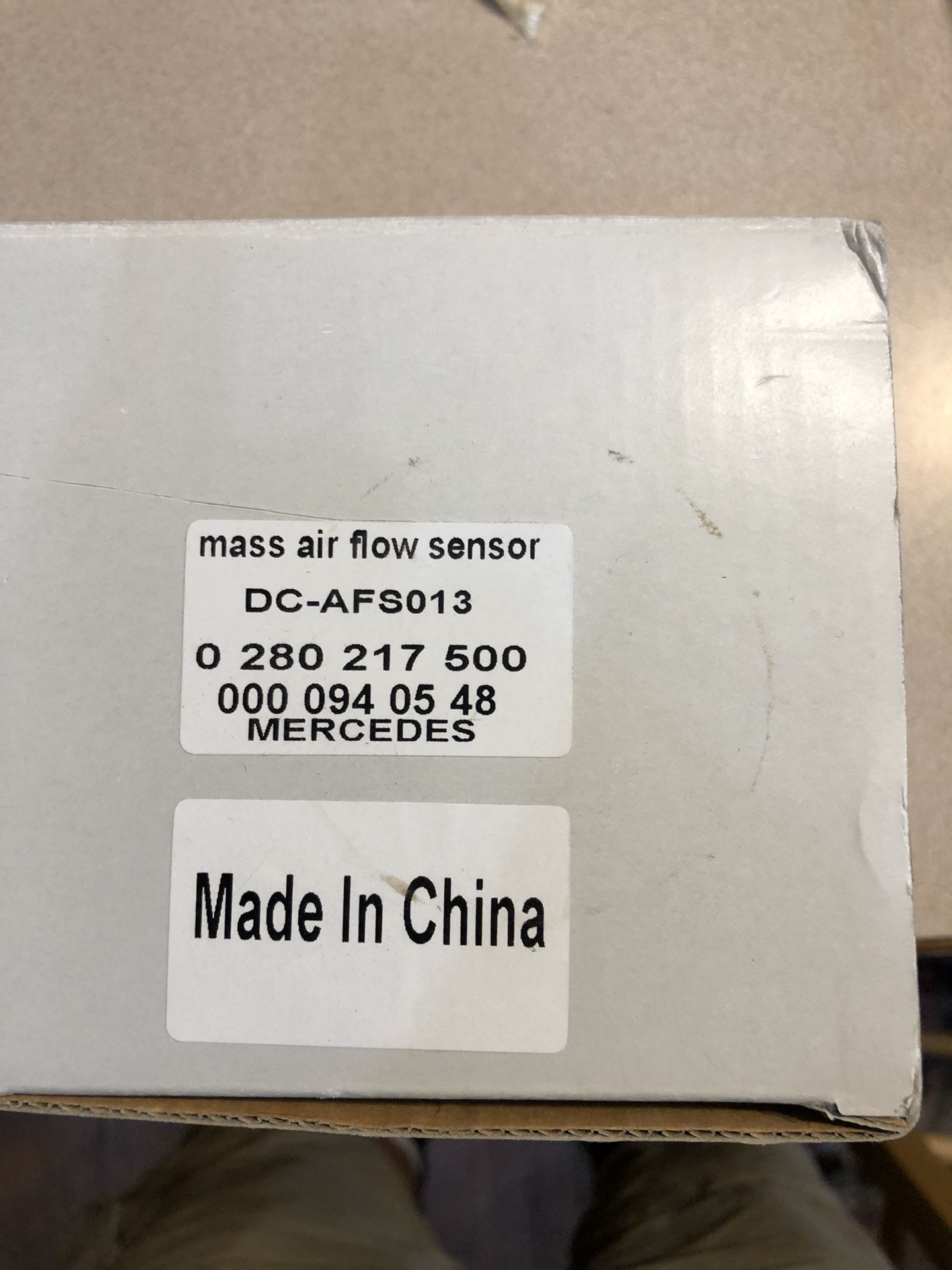 NIB Mercedes Mass Air Flow Sensor