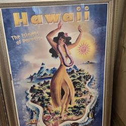 Framed “Hawaii” Picture