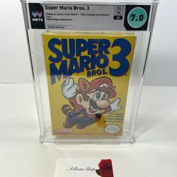 Nintendo NES Super Mario Bros. 3 WATA 7.0 CIB Video Game