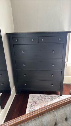 Black IKEA hemnes dresser
