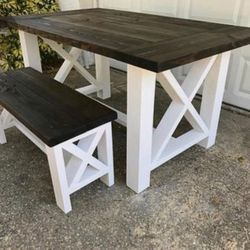 Dining Table With Bench