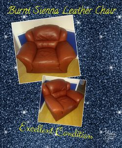 GENUINE LEATHER OVERSIZED CHAIR
