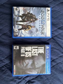 God of War Ragnarök PS5 and The Last of Us Part II PS4