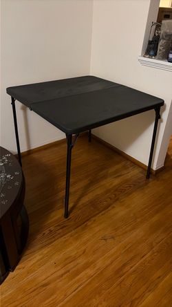 Black Folding Card Table