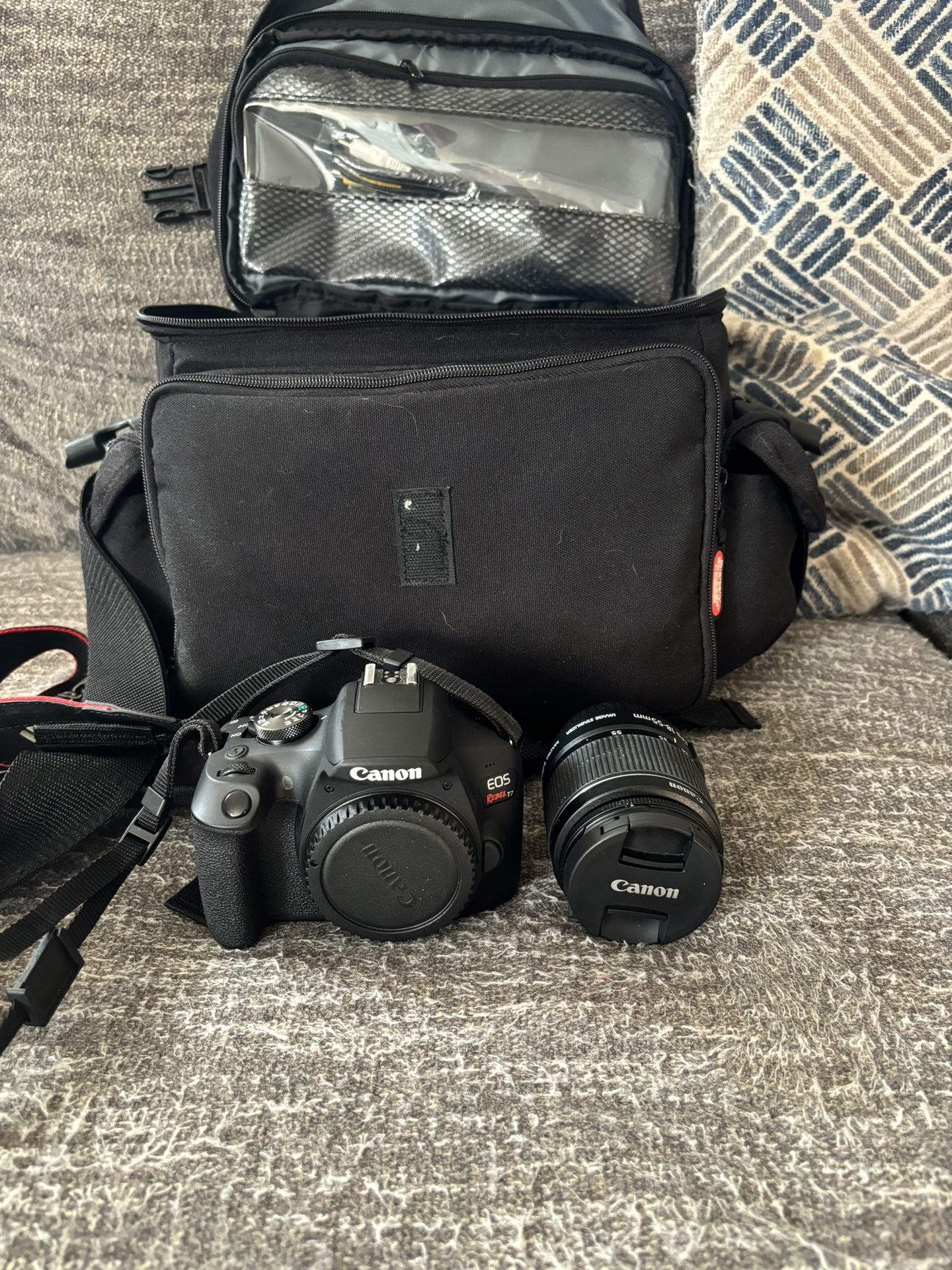 Canon Rebel T7 With 18-55 Mm Lense And Bad