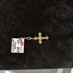 Gold Cross Pennant 14k 5.9 Grams 