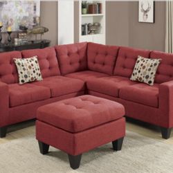 Sectional Sofa + Ottoman