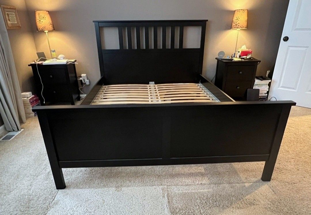 Very Nice Full Ikea Hemnes Bed Frame with Slats