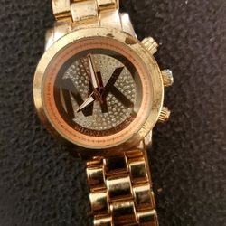 MICHAEL KORS  UNISEX WATCH. GOLDEN TONE. 