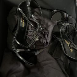 YSL MONOGRAM HEELS 