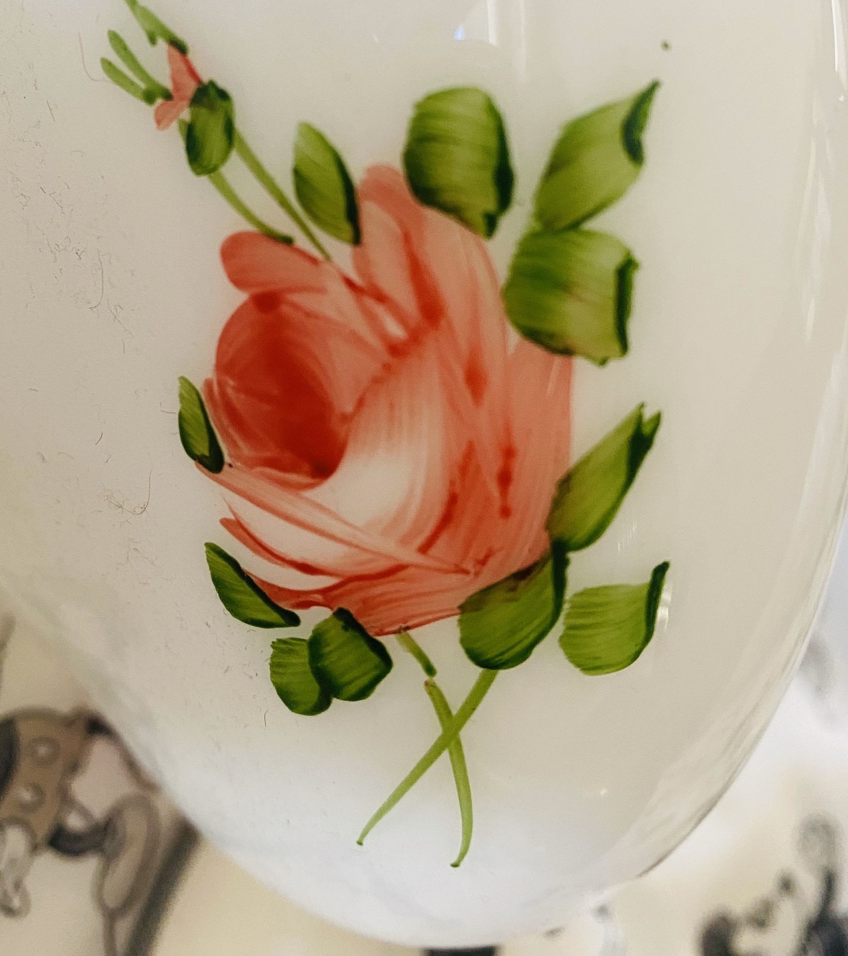 Antique lamp hand paint Unique