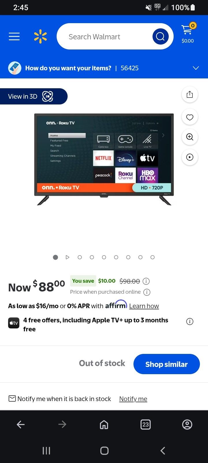 Brand New 32" Roku TV