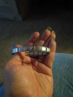 Silver Link Bracelet with Yin Yang Charm