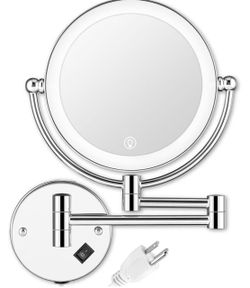 Wall mounted make up mirror