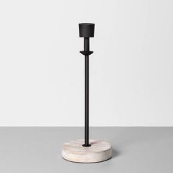 Wood & Metal Single Candle Holder Large - Hearth & Hand™ with Magnolia