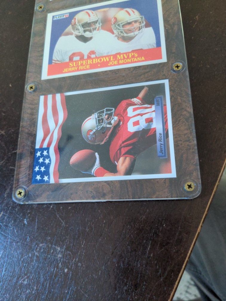 Jerry Rice And Joe Montana Memorabilia