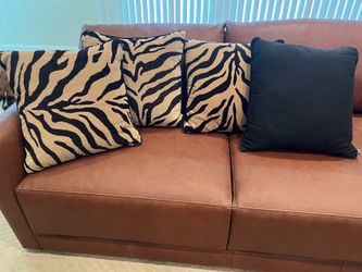 Newport Chenille tan/black  quality 20x20 decorative set of 4 pillows