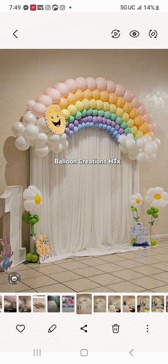  Rainbow Balloon Display 