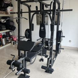 SMITH MACHINE/ PULLEY SYSTEM/ SQUAT RACK/ BENCH/ WEIGHTS/ BARBELL/ GYM EQUIPMENT/ FREE DELIVERY 🚚