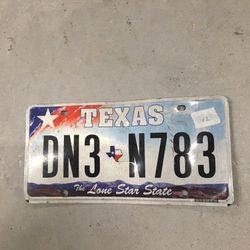 Village Texas license plate