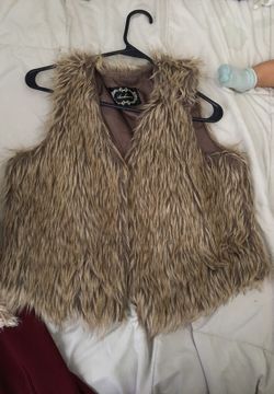 Faux fur vest