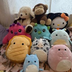 Stuffed animals/plushies/squishmallows