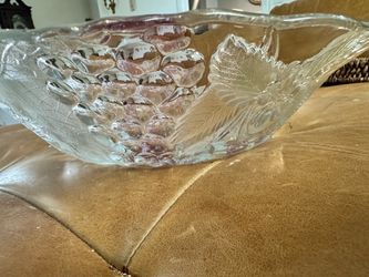 Vintage Glass Fruit Serving Bowl Maybe Mikasa or Studio Nova