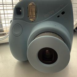 Blue Fujifilm camera