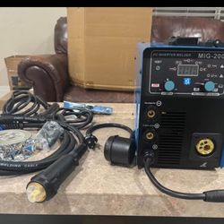 Welder with Gas and Gasless Capability, Knob-Control MIG Welding Machine for Beginners and DIY Home Workshop, Flux Core & Gas MIG Welder