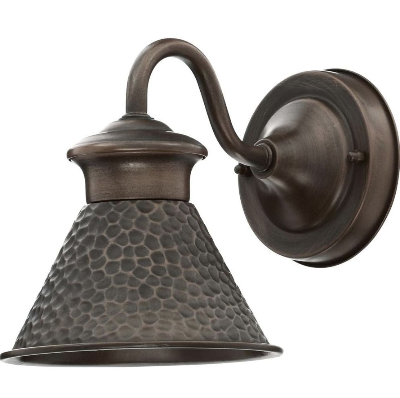 Essen 6.75 in. Antique Copper 1-Light Outdoor Line Voltage Wall Sconce with No Bulb Included