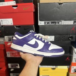 Nike Dunk Low Championship Purple size 12 USED 