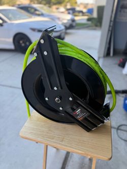 ReelWorks Retractable Air Hose Reel and 100ft air hose
