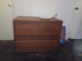 Wood file cabinet