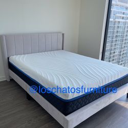 Queen Size Bed Frame With Mattress