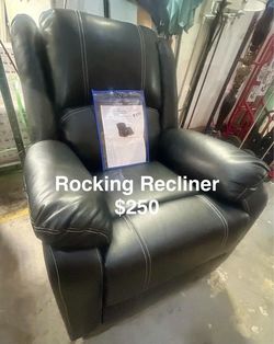 Leather Rocker Recliner