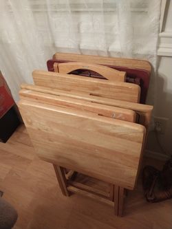 5 TV TRAY TABLES