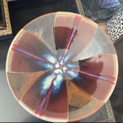 Hand-Glazed Ceramic Decorative Bowl