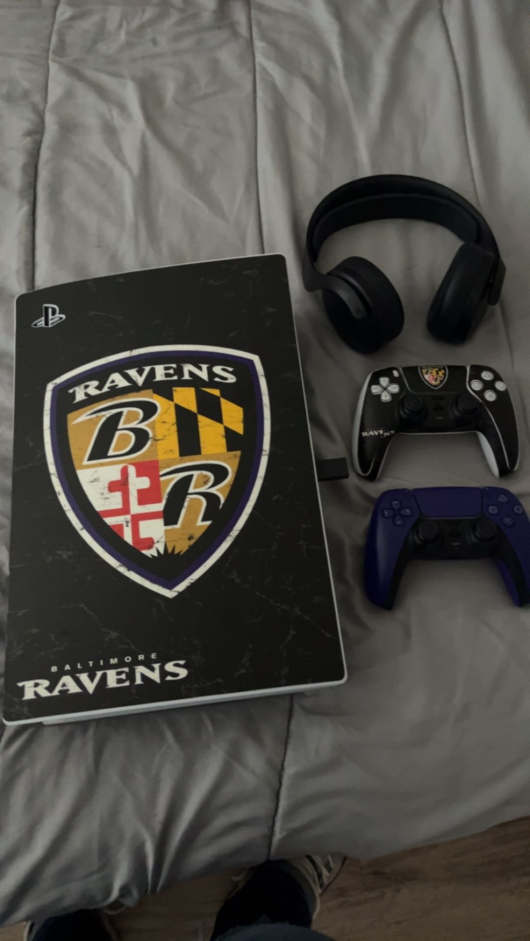 Custom Baltimore Ravens 1Tb PS5 Disk Edition