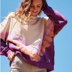 Free People Movement Metti Tie Dye Sweatshirt Size Medium 