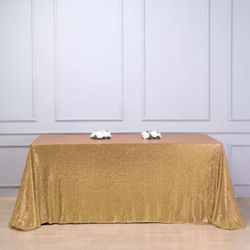 Gold Sequin Table Cover