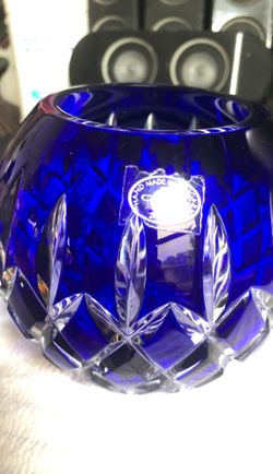 Hand made candle glass crystal