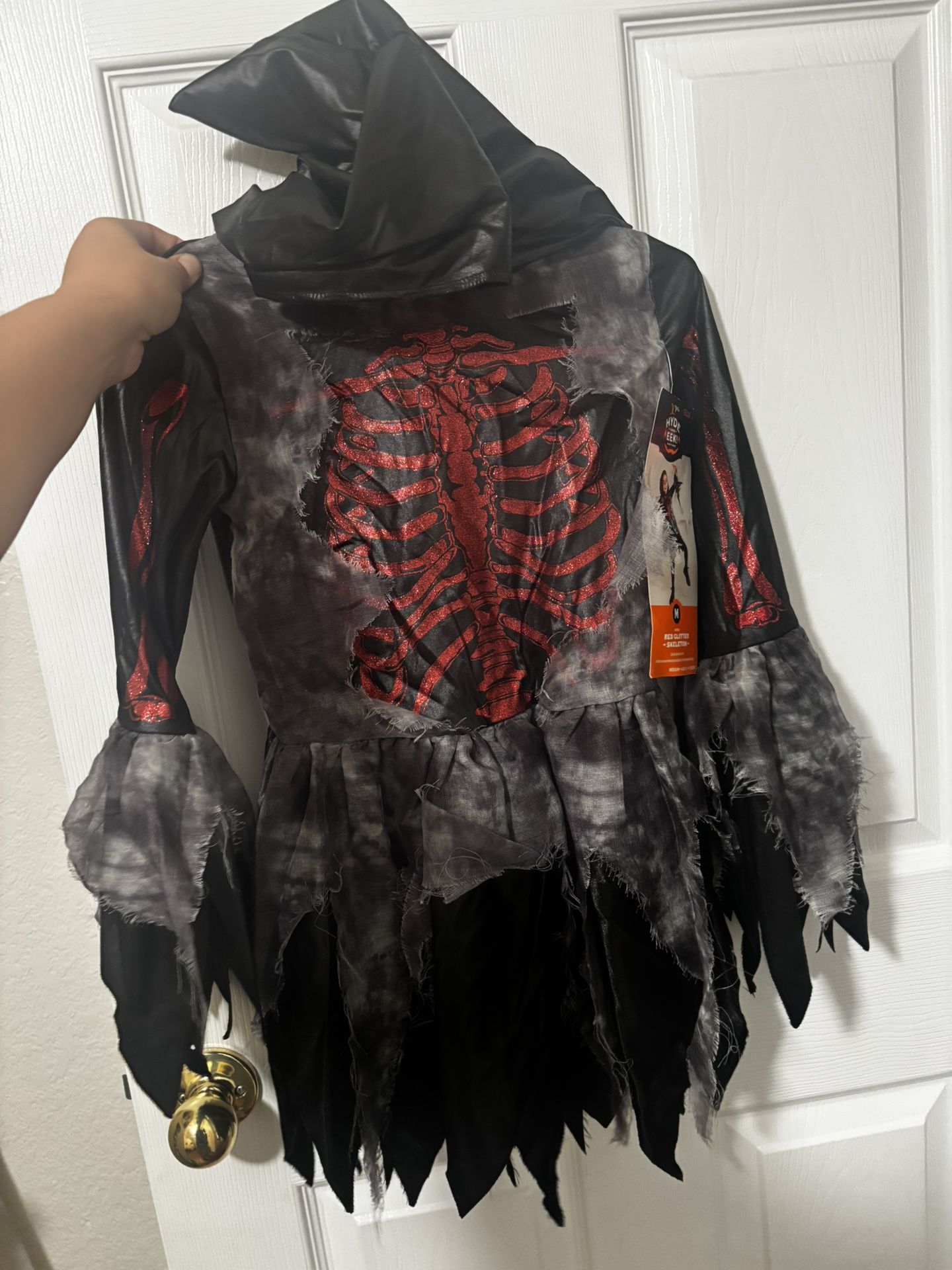 Red Glitter Skeleton Costume