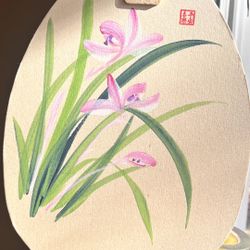 Hand-painted orchid