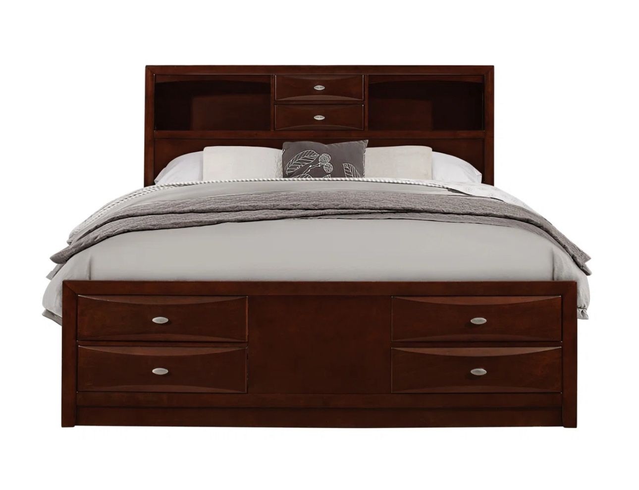 Furniture For Sale. King Size Storage Bed With 6 Drawers And 2 Nightstands
