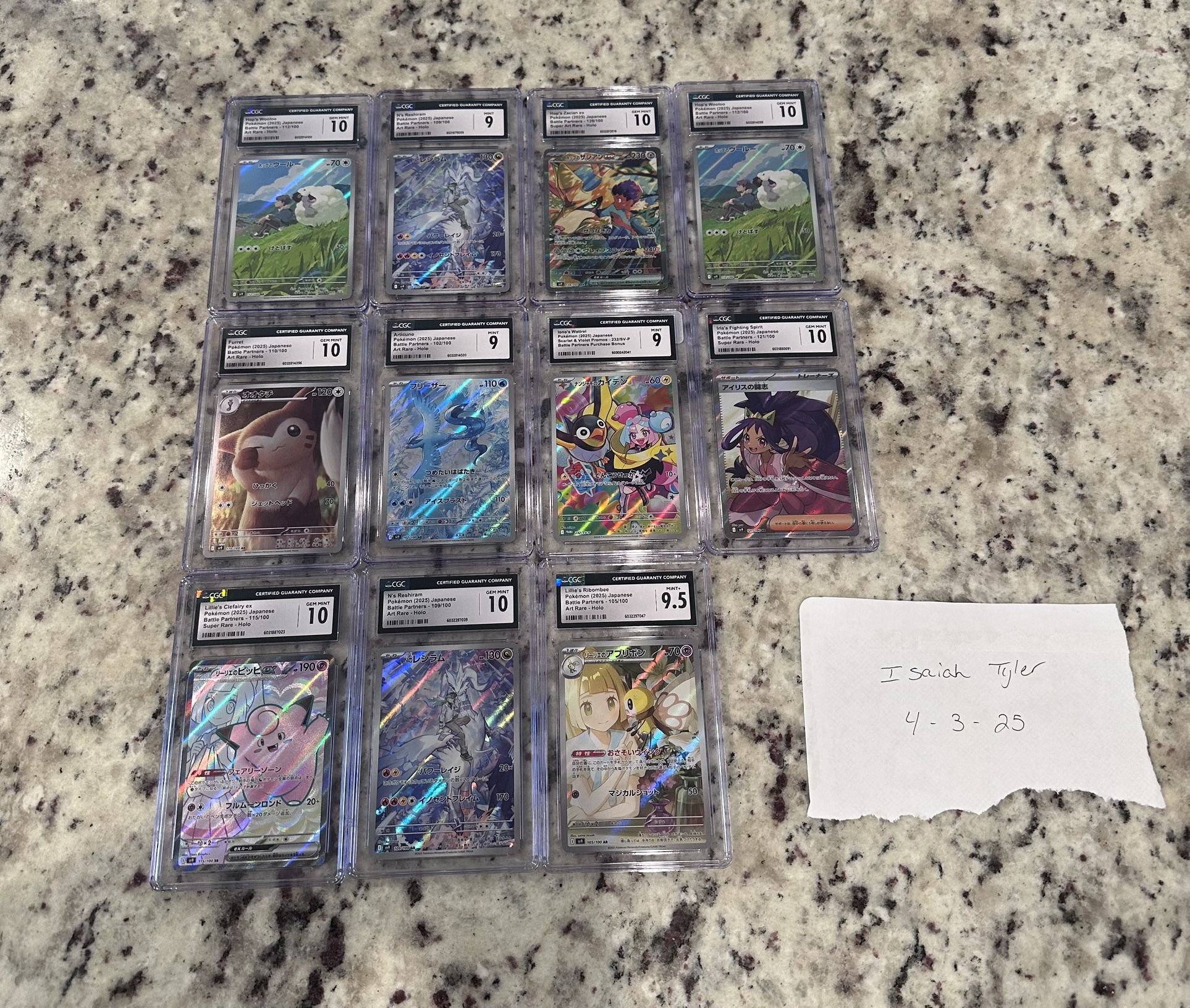 Pokemon Japanese Battle Partners Slabs
